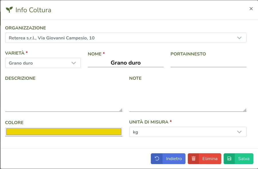 4Farm - Gestione Coltivazioni