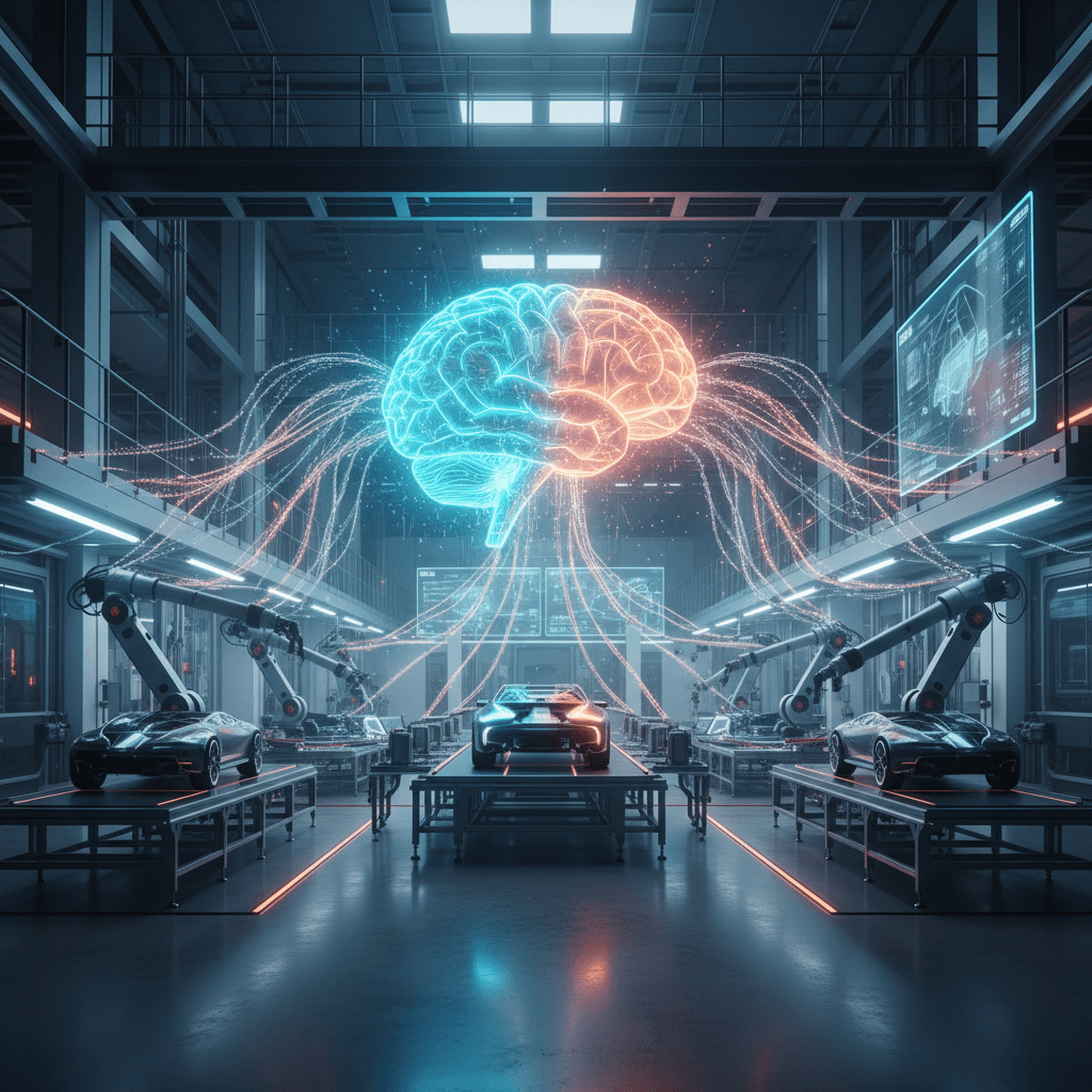 Fabbrica intelligente con agenti AI personalizzati per PMI italiane che automatizzano la produzione industriale