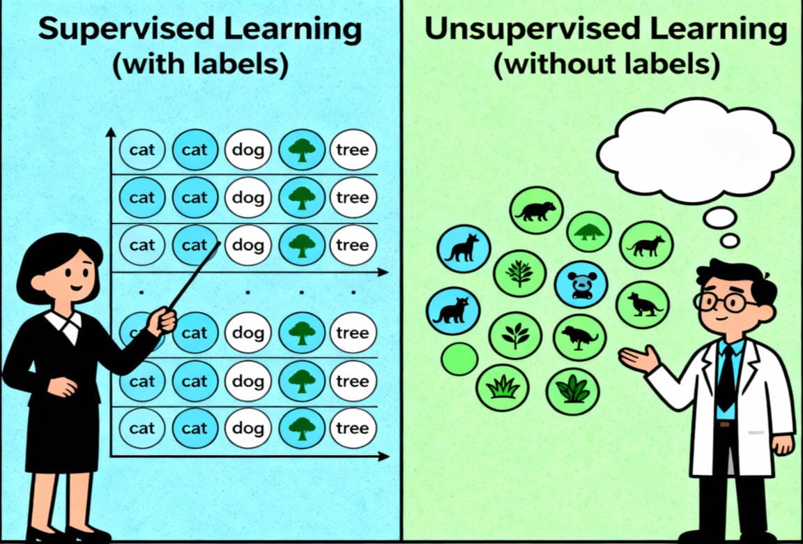 Apprendimento Supervisionato vs. Non Supervisionato