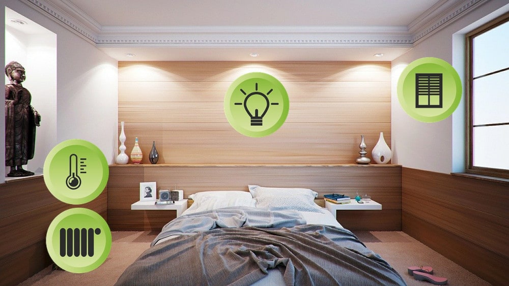 Camera da letto domotica