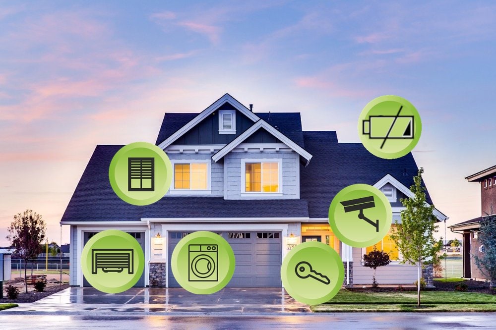 Casa connessa con sensori smart