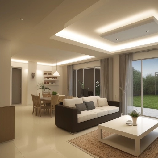 home automation of a living room
